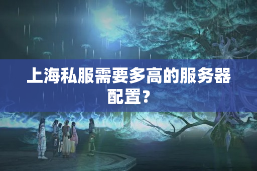 上海私服需要多高的服務(wù)器配置？