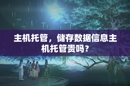 主機(jī)托管，儲(chǔ)存數(shù)據(jù)信息主機(jī)托管貴嗎？