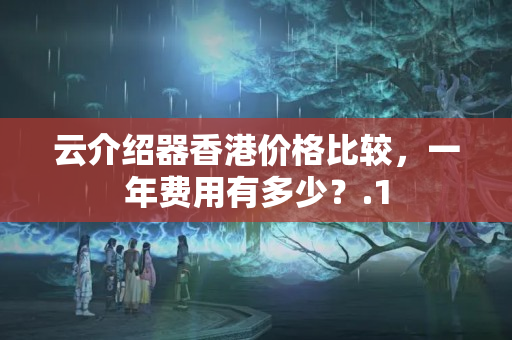 云介紹器香港價格比較，一年費用有多少？