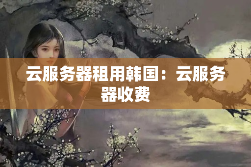 云服務(wù)器租用韓國：云服務(wù)器收費