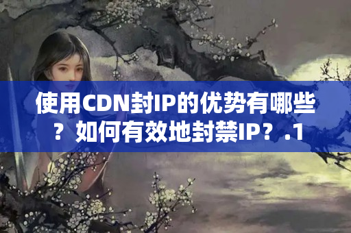 使用CDN封IP的優(yōu)勢有哪些？如何有效地封禁IP？