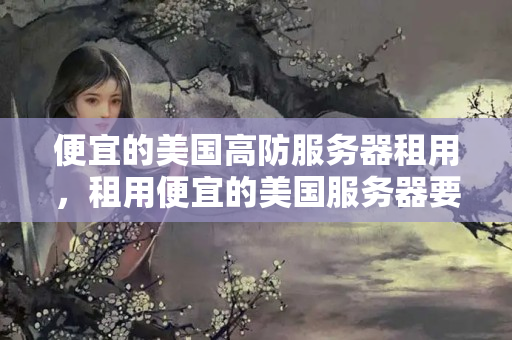 便宜的美國高防服務(wù)器租用，租用便宜的美國服務(wù)器要注意什么？