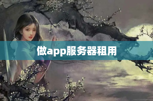 做app服務器租用