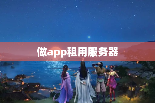 做app租用服務器