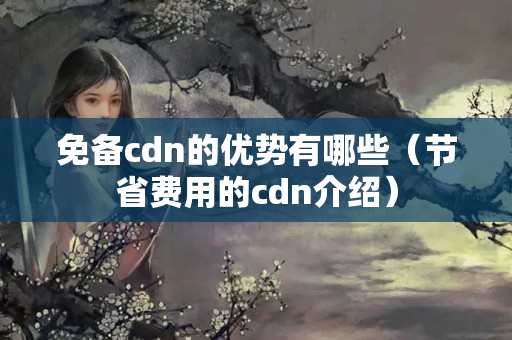 免備cdn的優(yōu)勢有哪些（節(jié)省費用的cdn介紹）