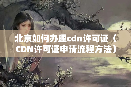 北京如何辦理cdn許可證（CDN許可證申請流程方法）