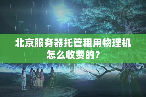 北京服務(wù)器托管租用物理機(jī)怎么收費的？