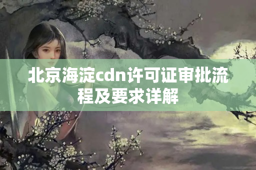 北京海淀cdn許可證審批流程及要求詳解