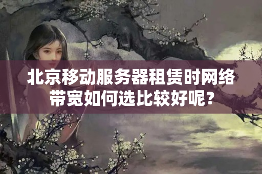 北京移動(dòng)服務(wù)器租賃時(shí)網(wǎng)絡(luò)帶寬如何選比較好呢？