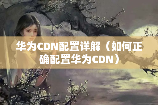 華為CDN配置詳解（如何正確配置華為CDN）