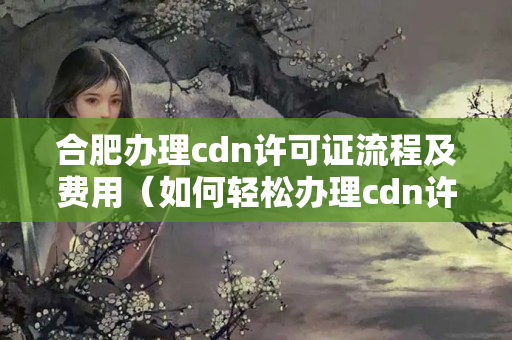 合肥辦理cdn許可證流程及費(fèi)用（如何輕松辦理cdn許可證）