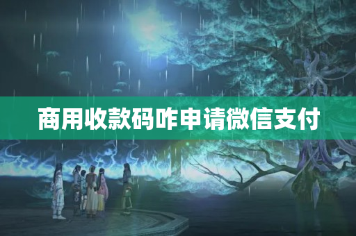 商用收款碼咋申請(qǐng)微信支付