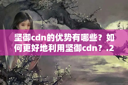 堅御cdn的優(yōu)勢有哪些？如何更好地利用堅御cdn？