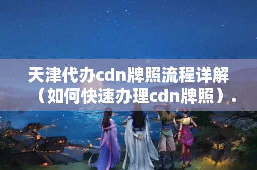 天津代辦cdn牌照流程詳解（如何快速辦理cdn牌照）