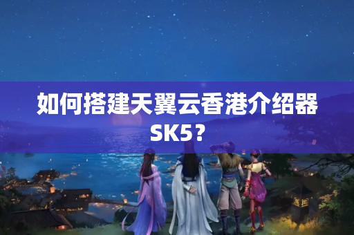 如何搭建天翼云香港介紹器SK5？