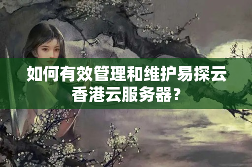 如何有效管理和維護(hù)易探云香港云服務(wù)器？