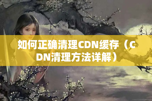 如何正確清理CDN緩存（CDN清理方法詳解）