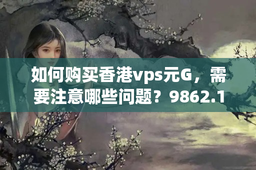 如何購買香港vps元G，需要注意哪些問題？9862