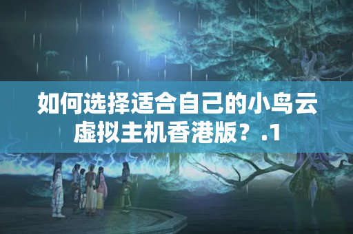 如何選擇適合自己的小鳥云虛擬主機香港版？