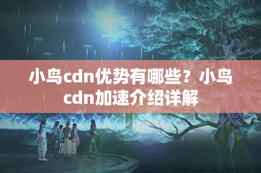 小鳥cdn優(yōu)勢有哪些？小鳥cdn加速介紹詳解