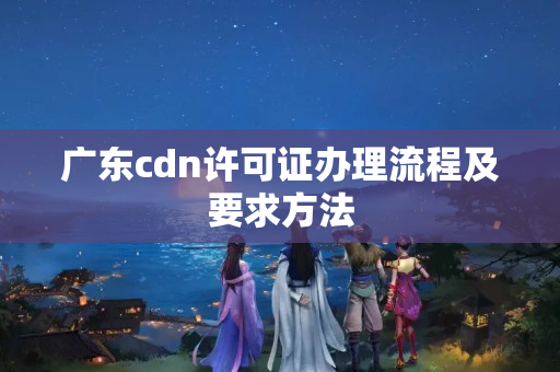 廣東cdn許可證辦理流程及要求方法