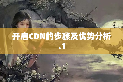 開啟CDN的步驟及優(yōu)勢分析