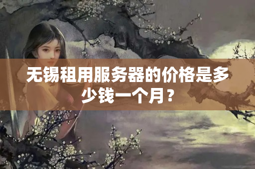 無(wú)錫租用服務(wù)器的價(jià)格是多少錢(qián)一個(gè)月？