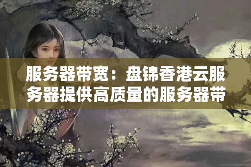 服務(wù)器帶寬：盤錦香港云服務(wù)器提供高質(zhì)量的服務(wù)器帶寬，確保了高速度的網(wǎng)絡(luò)傳輸