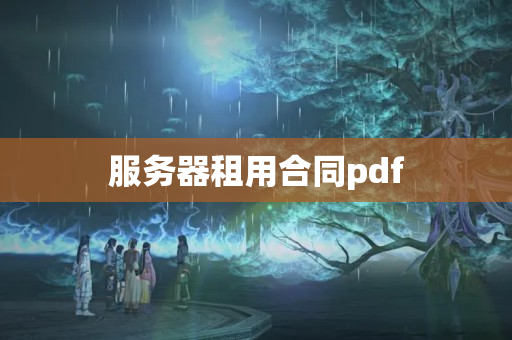 服務(wù)器租用合同pdf