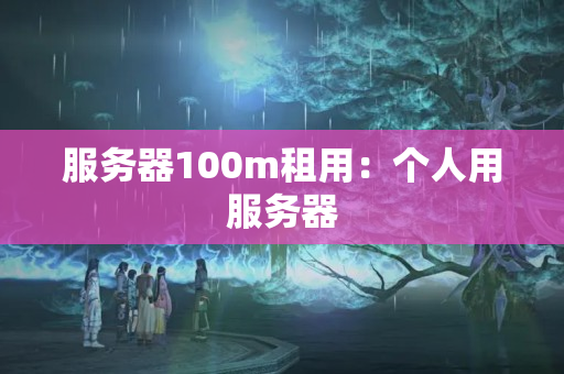 服務(wù)器100m租用：個(gè)人用服務(wù)器