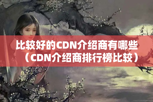 比較好的CDN介紹商有哪些（CDN介紹商排行榜比較）