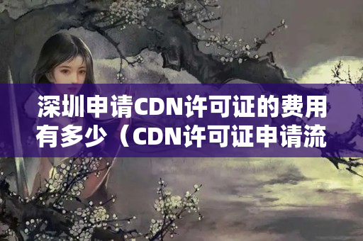 深圳申請CDN許可證的費用有多少（CDN許可證申請流程及費用明細）