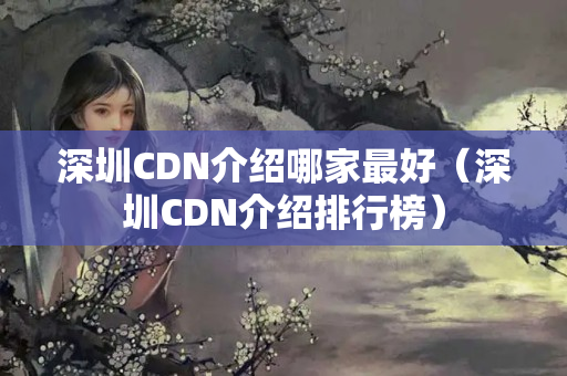 深圳CDN介紹哪家最好（深圳CDN介紹排行榜）