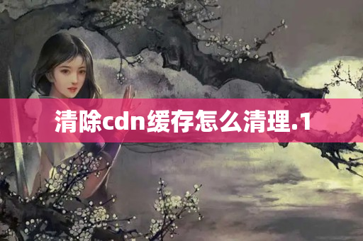 清除cdn緩存怎么清理