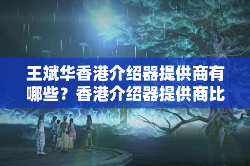 王斌華香港介紹器提供商有哪些？香港介紹器提供商比較介紹