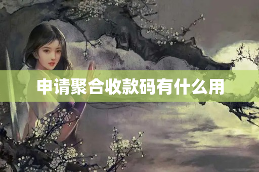 申請(qǐng)聚合收款碼有什么用