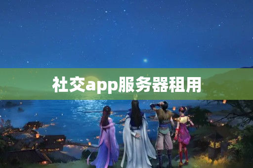 社交app服務器租用