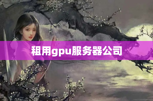 租用gpu服務(wù)器公司