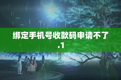 綁定手機號收款碼申請不了