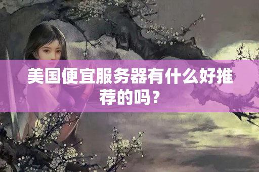 美國便宜服務(wù)器有什么好推薦的嗎？