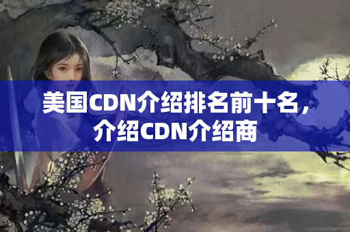 美國CDN介紹排名前十名，介紹CDN介紹商