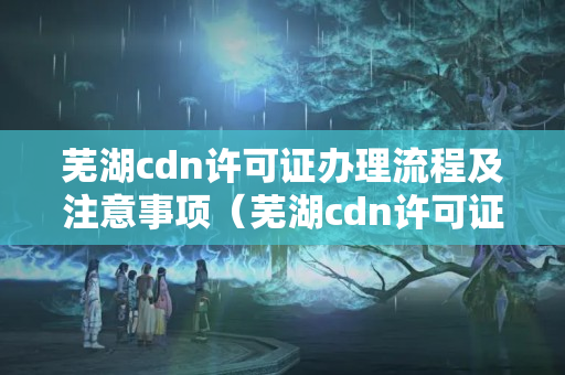 蕪湖cdn許可證辦理流程及注意事項(xiàng)（蕪湖cdn許可證辦事方法）