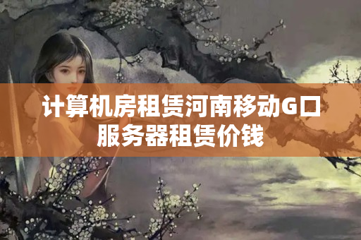 計算機房租賃河南移動G口服務(wù)器租賃價錢