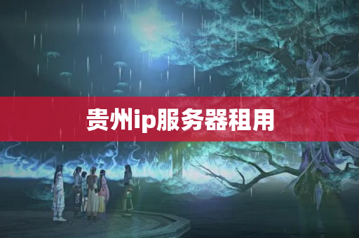 貴州ip服務(wù)器租用