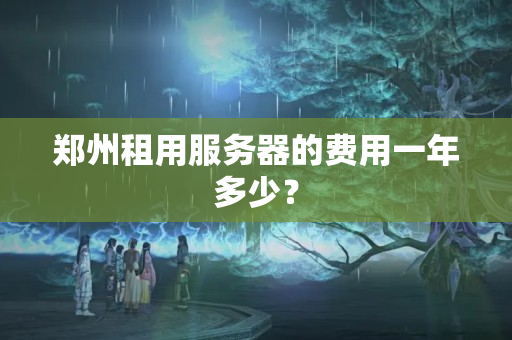 鄭州租用服務(wù)器的費(fèi)用一年多少？