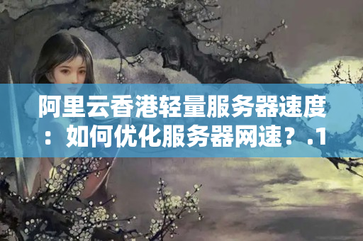 阿里云香港輕量服務器速度：如何優(yōu)化服務器網(wǎng)速？