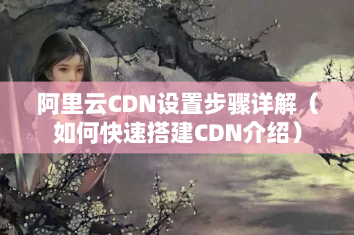 阿里云CDN設(shè)置步驟詳解（如何快速搭建CDN介紹）