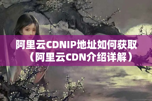 阿里云CDNIP地址如何獲?。ò⒗镌艭DN介紹詳解）