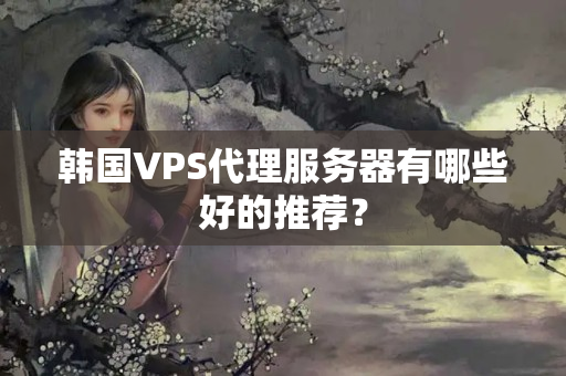 韓國VPS代理服務器有哪些好的推薦？