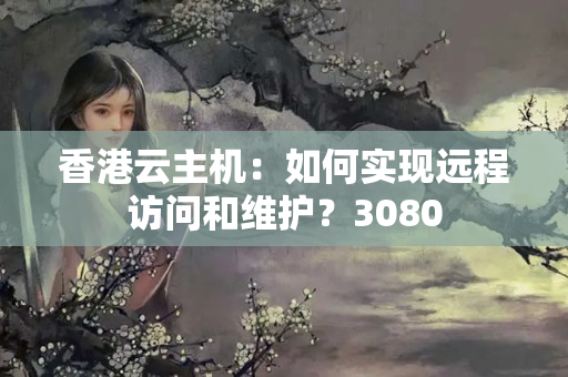 香港云主機：如何實現遠程訪問和維護？3080